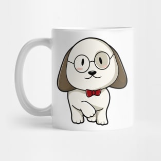 Dog with Tie & Glasses Mug